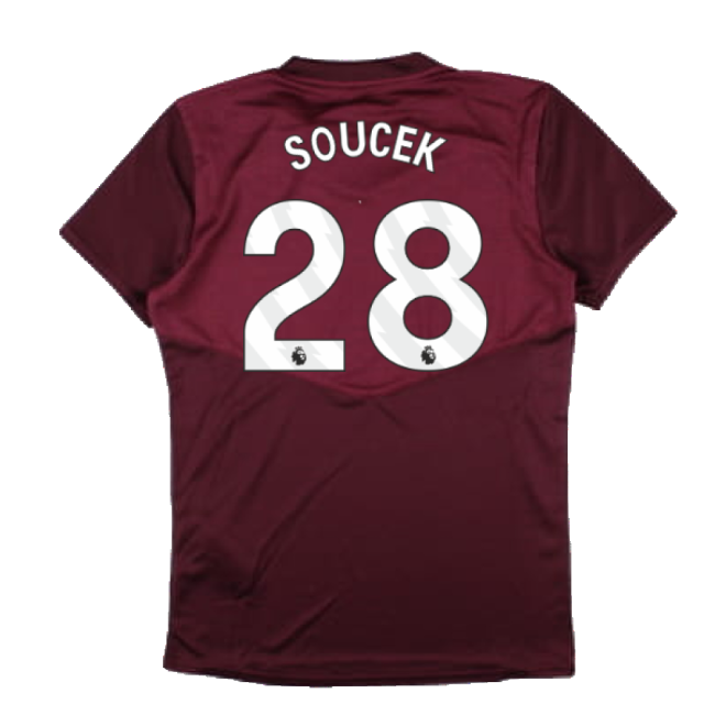 2024-2025 West Ham Training Jersey (Wine) - Kids (Soucek 28)-Vantage Point Soccer