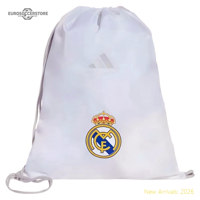 2025-2026 Real Madrid Gym Sack (White)-BuySoccerJersey Hub
