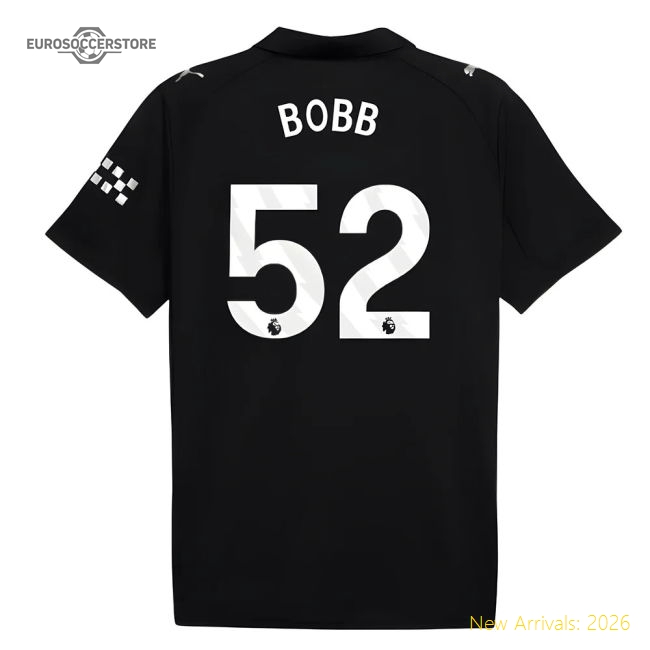 2025-2026 Man City Away Shirt (Bobb 52)-Football Jersey Hub