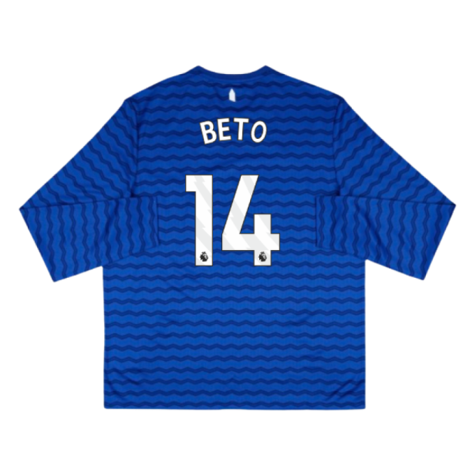 2025-2026 Everton Home Long Sleeve Shirt (Beto 14)-Football Jersey Hub