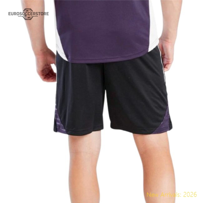 2025-2026 Man Utd Training Shorts (Black) - Kids-Football Jersey Hub