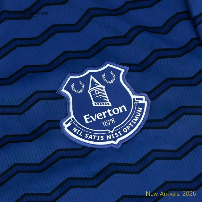 2025-2026 Everton Home Long Sleeve Shirt-Football Jersey Hub