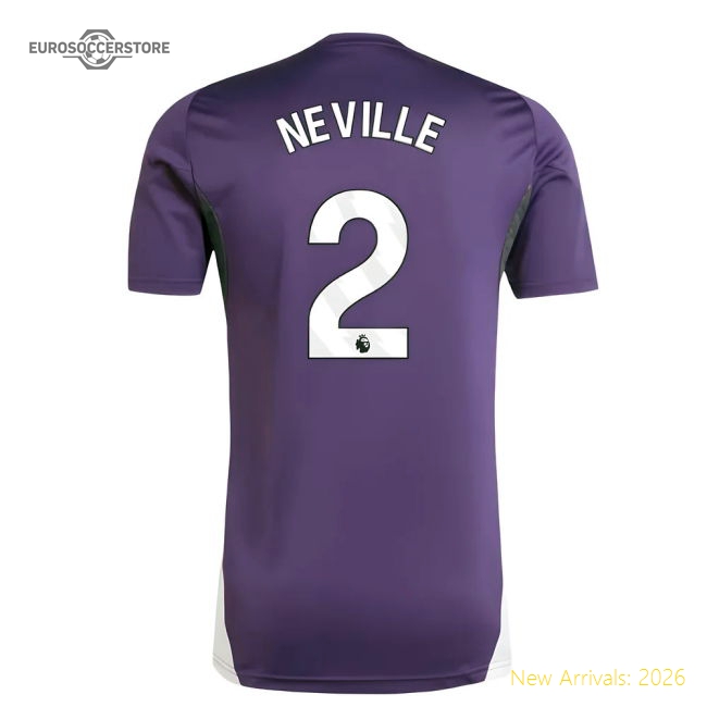 2025-2026 Man Utd Training Jersey (Aurora Plum) (Neville 2)-Football Jersey Hub