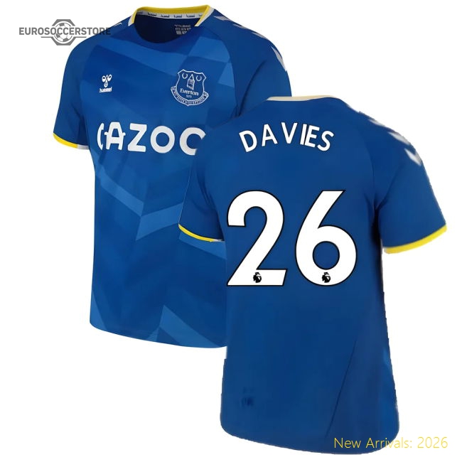 2021-2022 Everton Home Shirt (DAVIES 26)-Football Jersey Hub