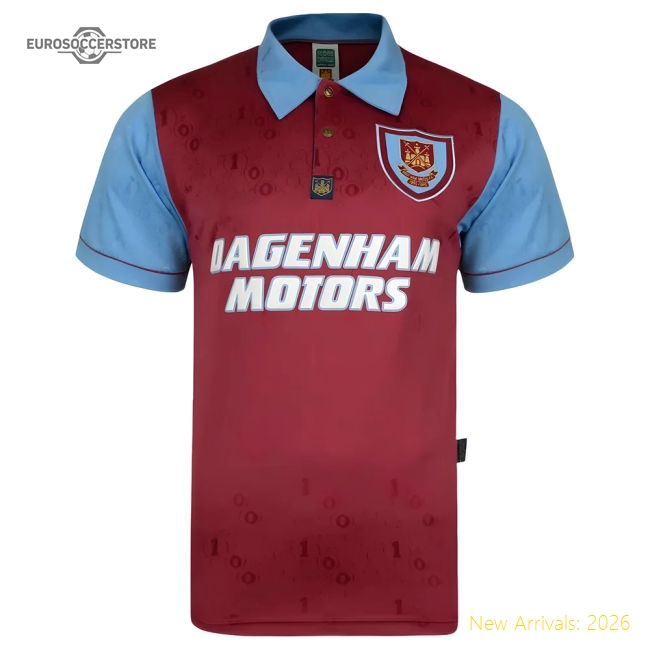 West Ham 1995-1996 Home Retro Shirt-Vantage Point Soccer