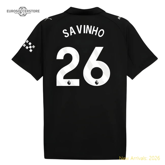 2025-2026 Man City Away Shirt (Savinho 26)-Football Jersey Hub