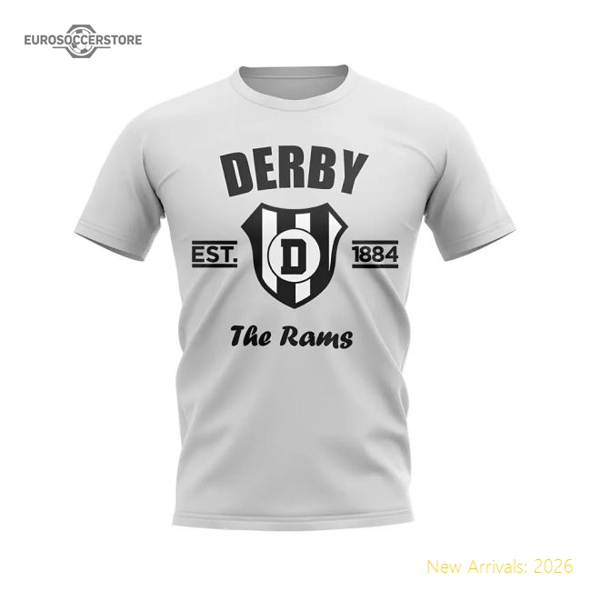 Derby Established Football T-Shirt (White)-Vantage Point Soccer