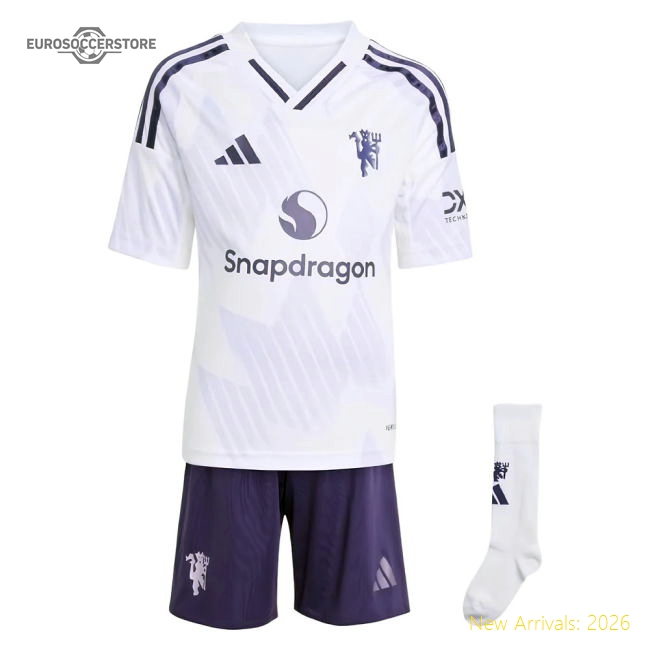 2025-2026 Man Utd Away Mini Kit (Cunha 10)-Football Jersey Hub