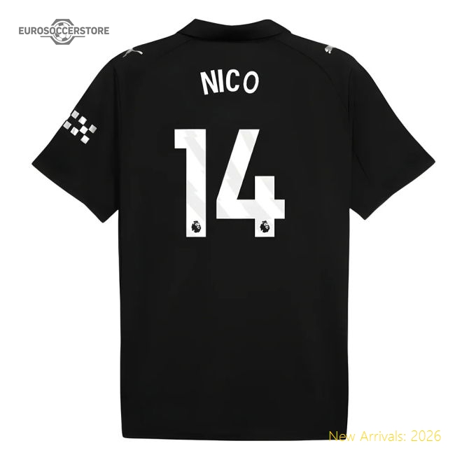 2025-2026 Man City Away Shirt (Nico 14)-Football Jersey Hub
