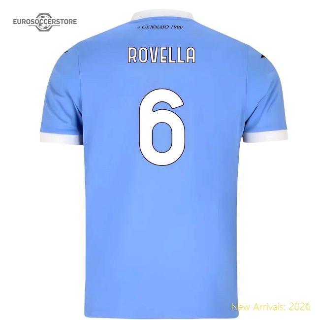 2025-2026 Lazio Home Shirt (Rovella 6)-Vantage Point Soccer