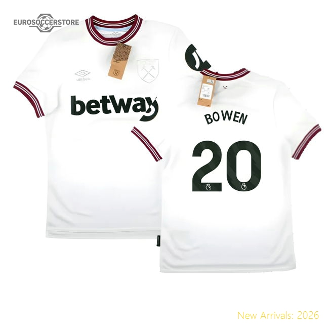 2023-2024 West Ham United Away Shirt (BOWEN 20)-Vantage Point Soccer