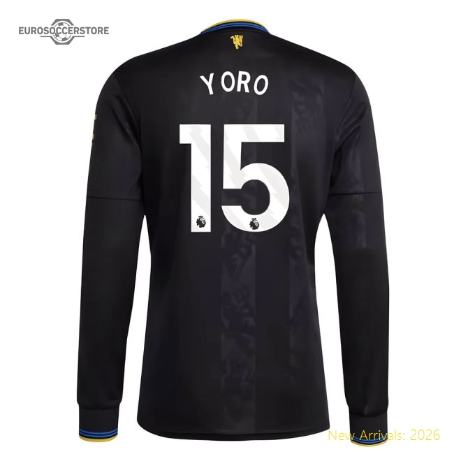 2025-2026 Man Utd Long Sleeve Third Shirt (Yoro 15)-Football Jersey Hub