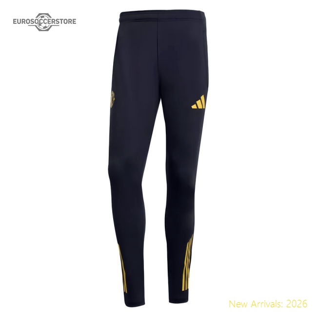 2025-2026 Man Utd EU Training Pants (Black)-Football Jersey Hub
