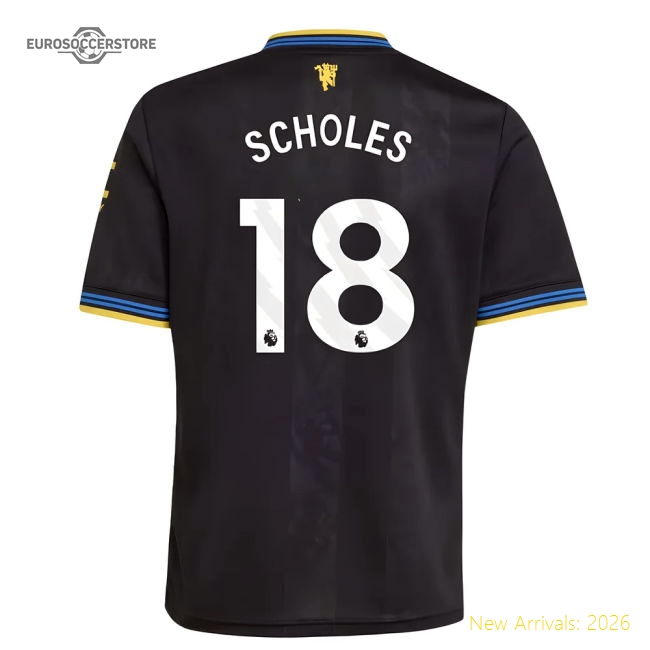 2025-2026 Man Utd Third Shirt (Kids) (Scholes 18)-Football Jersey Hub