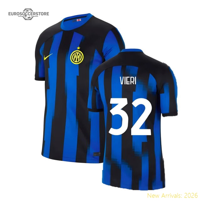 2023-2024 Inter Milan Home Shirt (Vieri 32)-Football Shirts Shop