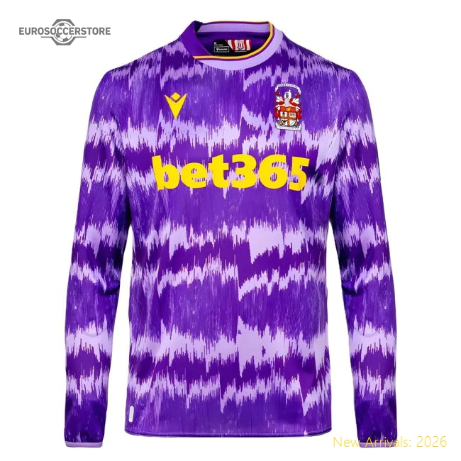 Stoke City 2025-2026 Away Uniform Long Sleeve Stoke City Jersey-Jersey Chest: 2026 World Cup Soccer Kits