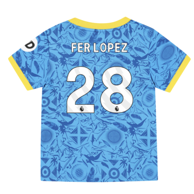 Wolves Infant (Fer Lopez 28) 2025-2026 Third Shirt Team Pride-PitchVibe Kits