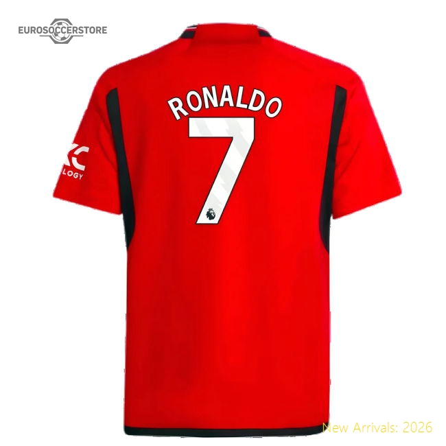 2023-2024 Man Utd Home Shirt (Kids) (Ronaldo 7)-Football Jersey Hub