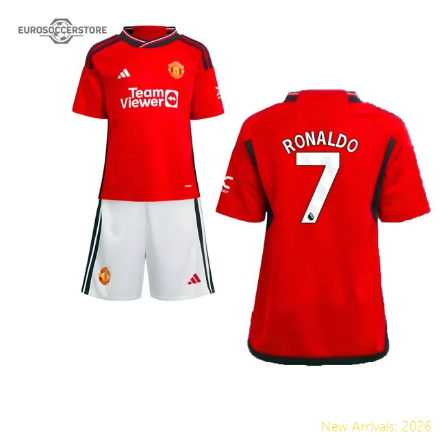 2023-2024 Man Utd Home Mini Kit (Ronaldo 7)-Football Jersey Hub