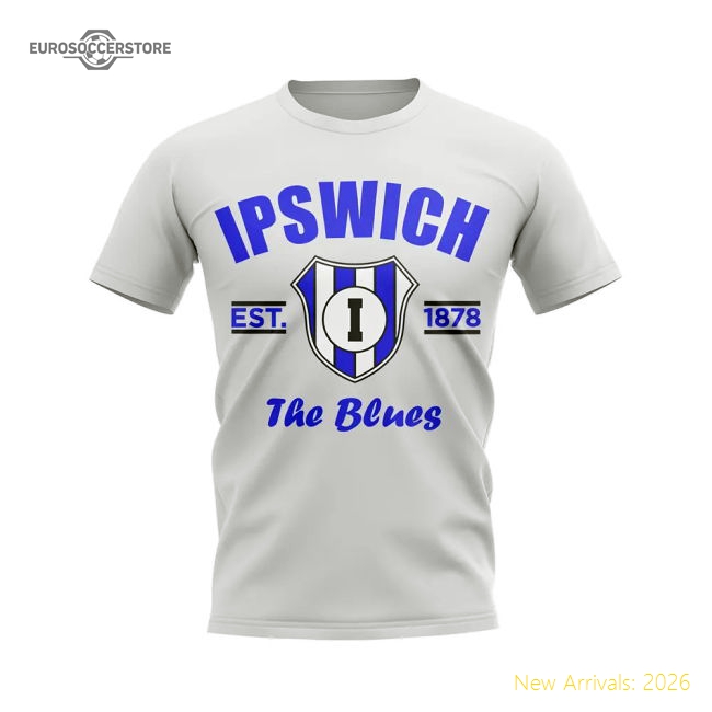 Ipswich Established Football T-Shirt (White)-Vantage Point Soccer