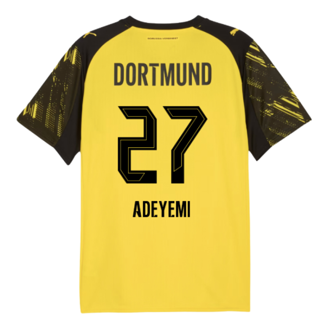 2025-2026 Borussia Dortmund Home Shirt (Adeyemi 27)-Football Jersey Hub