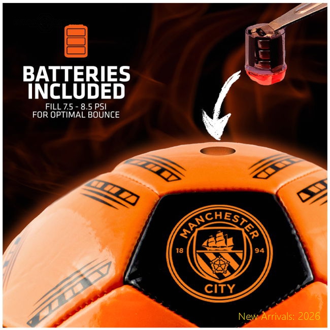 Manchester City FC LED Glow Football-Football Shirts Shop