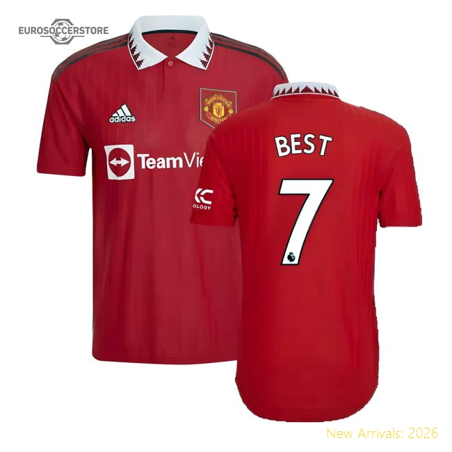 2022-2023 Man Utd Authentic Home Shirt (BEST 7)-Football Jersey Hub