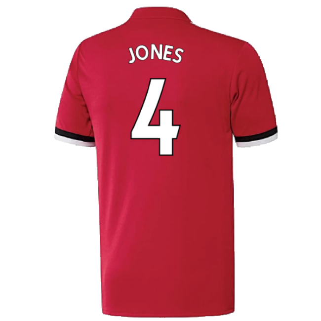 Manchester United 2017-18 Home Shirt ((Excellent) 4-5 Year) (Jones 4)-Football Jersey Hub