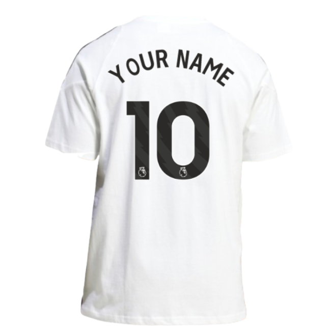 2025-2026 Man Utd Training Tee (White) (Your Name)-Football Jersey Hub
