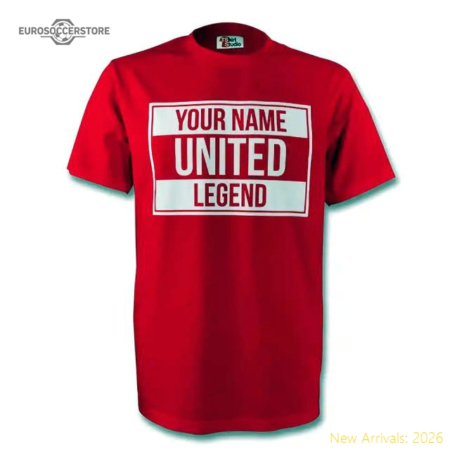 Your Name Man Utd Legend Tee (red)-Football Jersey Hub