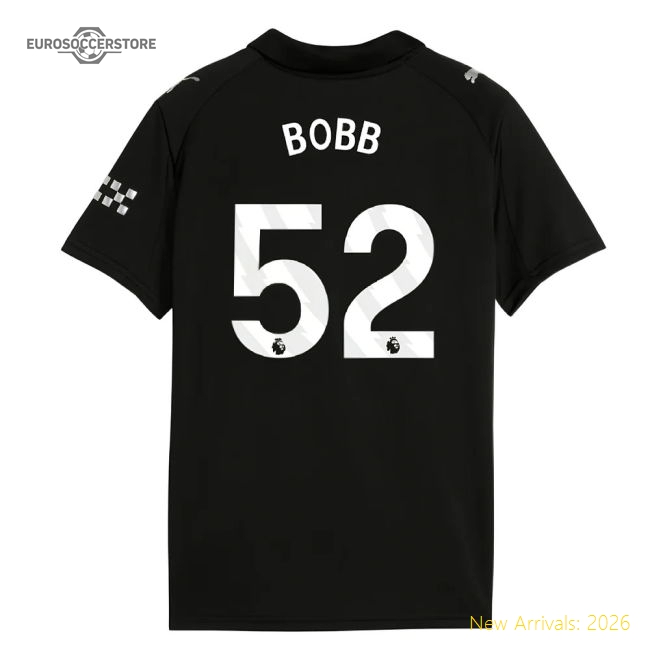 2025-2026 Man City Away Mini Kit (Bobb 52)-Football Jersey Hub