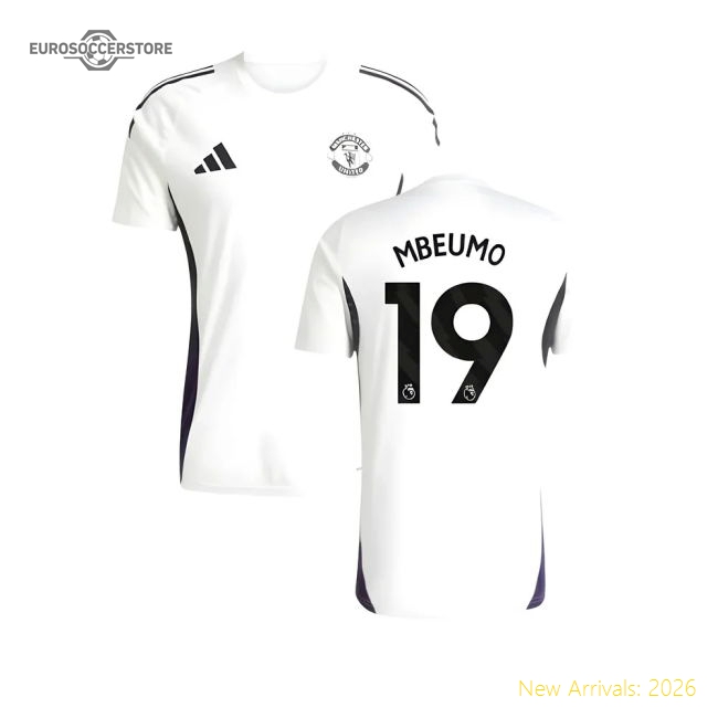 2025-2026 Man Utd Training Jersey (White) (Mbeumo 19)-Football Jersey Hub