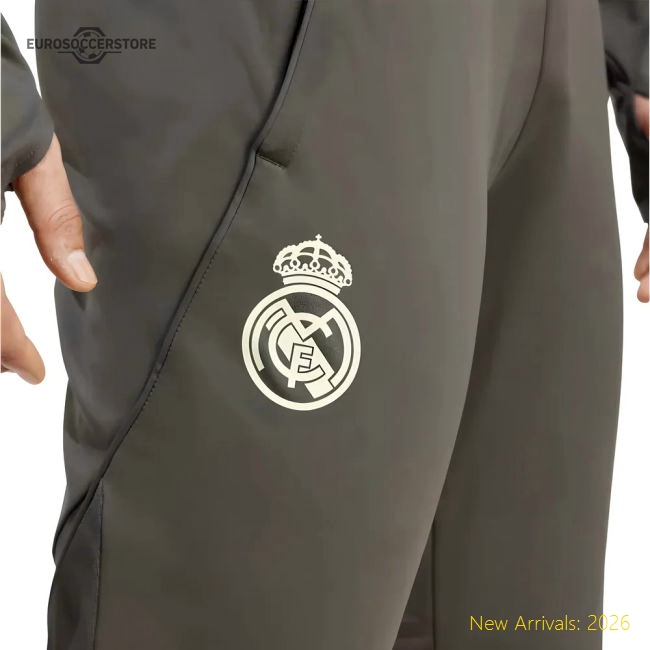 2025-2026 Real Madrid Training Pants (Utility Grey)-BuySoccerJersey Hub