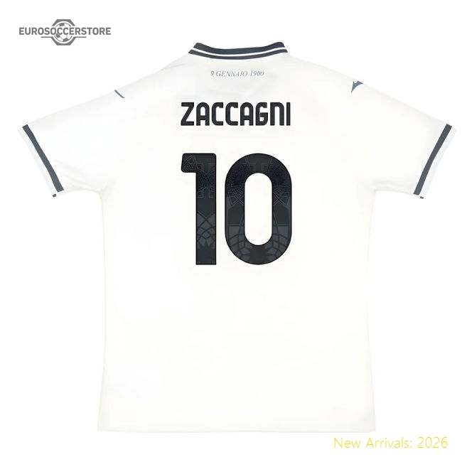 2025-2026 Lazio Away Shirt (Zaccagni 10)-Vantage Point Soccer