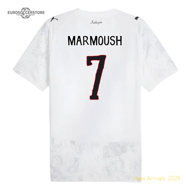 2025-2026 KIDSUPER x Manchester City CWC Shirt (White) (Marmoush 7)-Football Shirts Shop