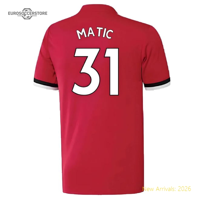 Manchester United 2017-18 Home Shirt ((Excellent) 4-5 Year) (Matic 31)-Football Jersey Hub