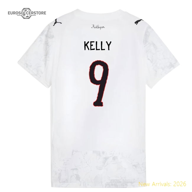 2025-2026 KIDSUPER x Manchester City CWC Shirt (White) - Womens (Kelly 9)-Football Shirts Shop