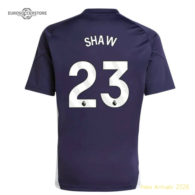 2025-2026 Man Utd Training Jersey (Aurora Plum) - Kids (Shaw 23)-Football Jersey Hub