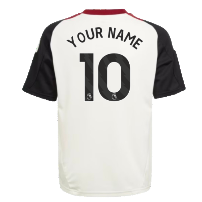 2024-2025 Man Utd Training Jersey (Off White) - Kids (Your Name)-Football Jersey Hub