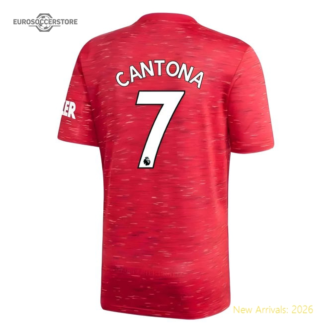 2020-2021 Man Utd Adidas Home Football Shirt (Kids) (CANTONA 7)-Football Jersey Hub