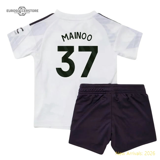 2025-2026 Man Utd Away Baby Kit (Mainoo 37)-Football Jersey Hub