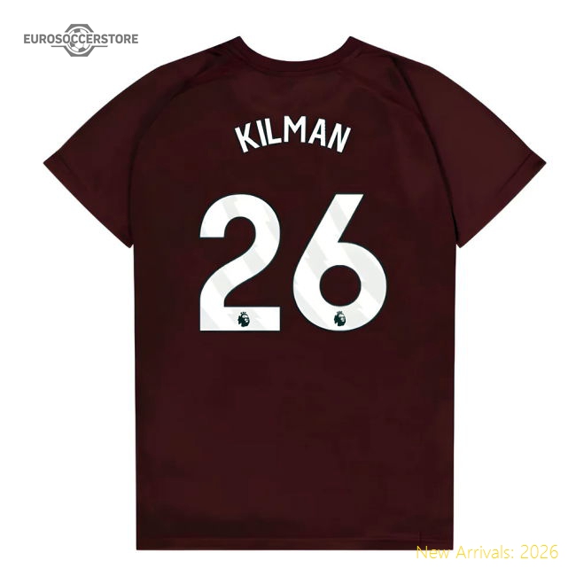 West Ham United Poly T-Shirt (Claret/Blue) - Kids (Kilman 26)-Vantage Point Soccer