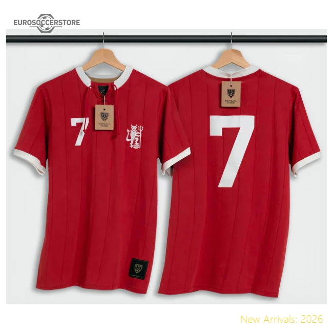 Manchester Ronaldo Retro Shirt with Laces The Devil-Football Jersey Hub