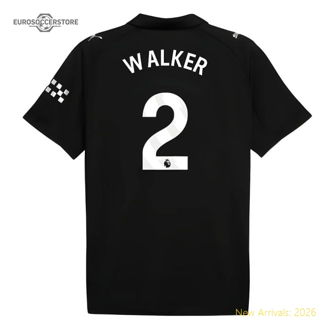 2025-2026 Man City Away Shirt (Walker 2)-Football Jersey Hub