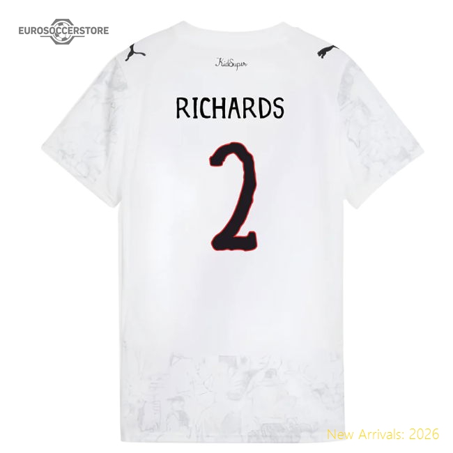 2025-2026 KIDSUPER x Manchester City CWC Shirt (White) - Womens (Richards 2)-Football Shirts Shop