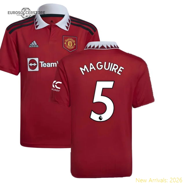 2022-2023 Man Utd Home Shirt (Kids) (MAGUIRE 5)-Football Jersey Hub