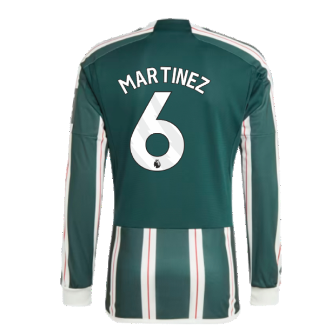 2023-2024 Man Utd Long Sleeve Away Shirt (Martinez 6)-Football Jersey Hub