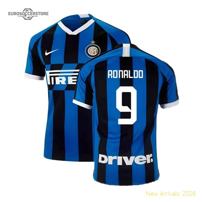 2019-2020 Inter Milan Home Shirt (Ronaldo 9)-Football Shirts Shop