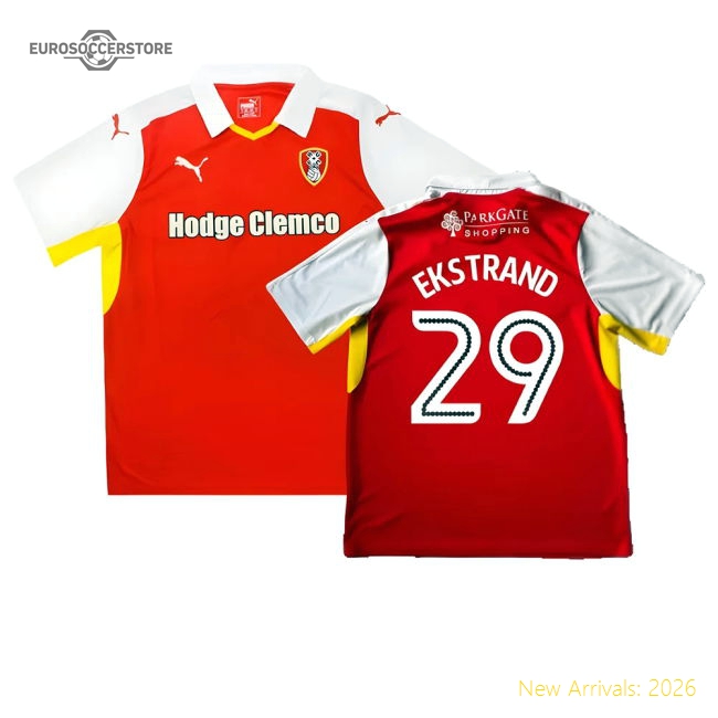 Rotherham 2016-17 ((Good) Xl) (Ekstrand 29) Home Kit Jersey Match Day-PitchVibe Kits