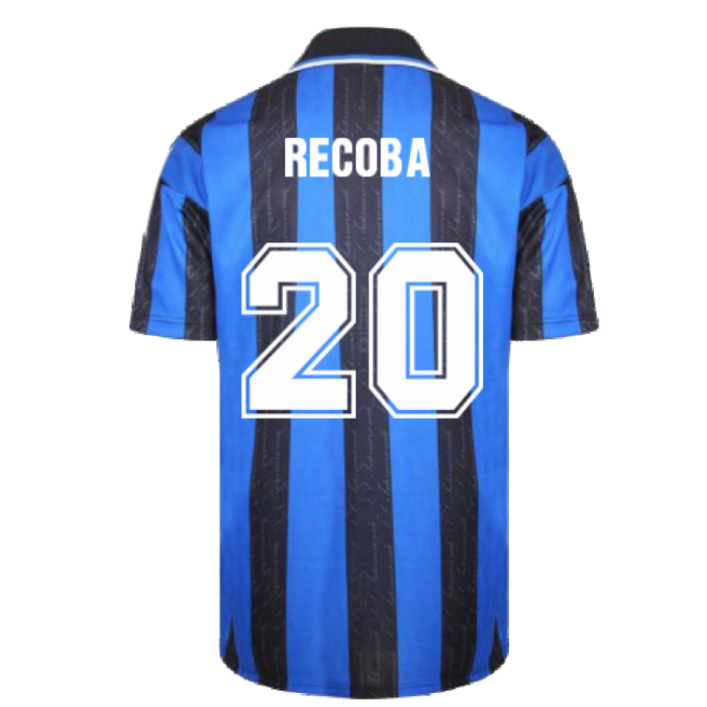 1998 Inter Milan Score Draw Home Shirt (RECOBA 20)-Football Shirts Shop